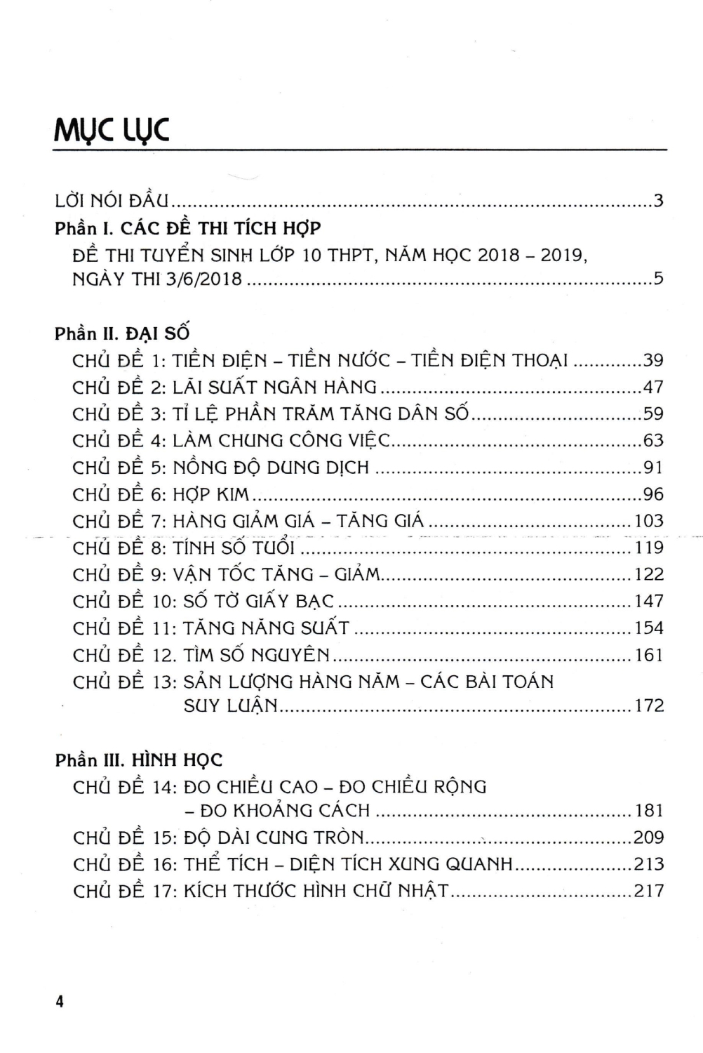 LUYỆN THI VÀO LỚP 10 TOÁN TÍCH HỢP - THỰC TẾ (Dùng cho các bộ SGK hiện hành)